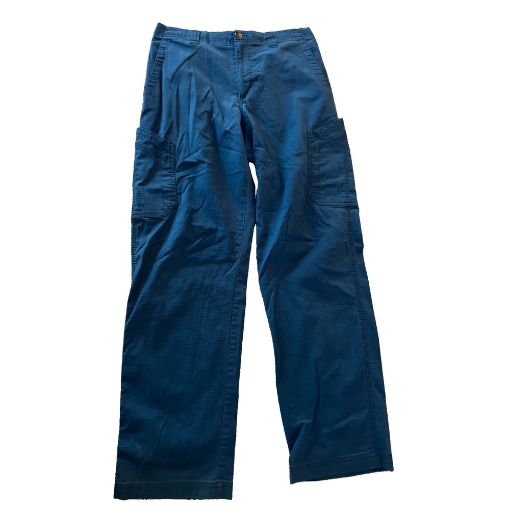 Carhartt Mens C56418 Blue Ripstop Scrub Cargo Pants Regular M Stretch Carpenter